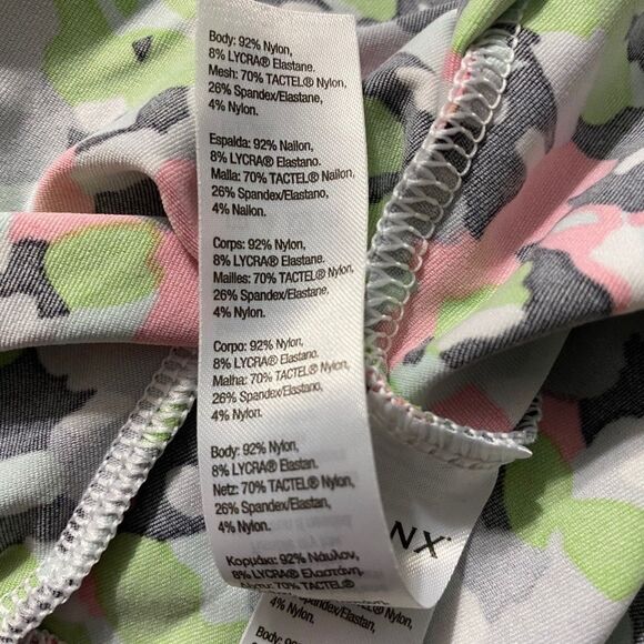 Spanx Floral and Stripe Print Racerback Tank S - Picture 7 of 12